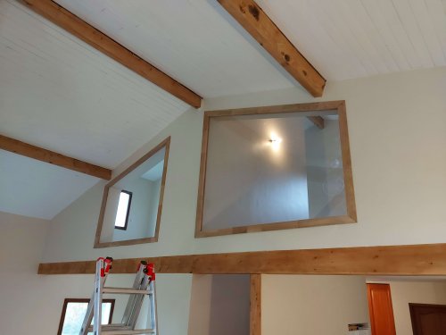 Création sur mesure d'un châssis bois et verre